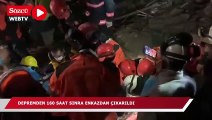 Depremden 160 saat sonra enkazdan çıkarıldı