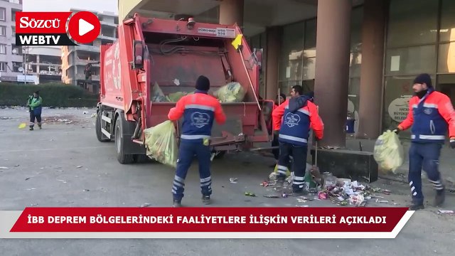 İBB deprem bölgelerindeki faaliyetlere ilişkin verileri açıkladı