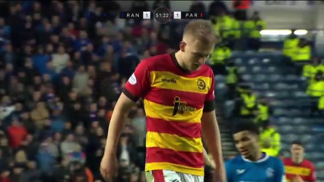Rangers vs Partick Thistle scottish cup last 16 2 half 22/23