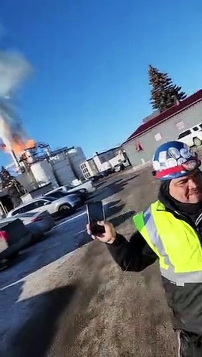 Distillery Fire in Calgary
