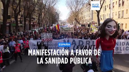 Nueva manifestación en Madrid en defensa de la sanidad pública