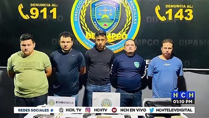 ¡Vaya seguridad! Capturan a cinco antisociales entre ellos un policía activo #MóvilSPS