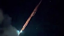 Chinese Shenzhen Space Rocket or Meteor in Isla Ishigaki, Okinawa, Japan