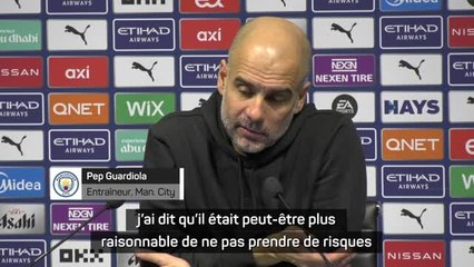 23e j. - Guardiola sur la blessure de Haaland : "Plus raisonnable de ne pas prendre de risques"