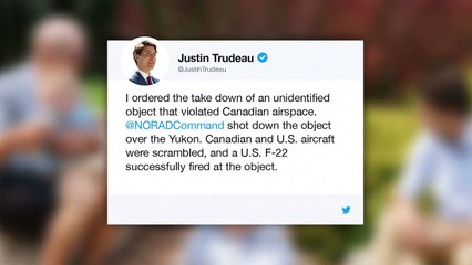 EEUU derriba objetos que sobrevolaban Canadá y el lago Hurón