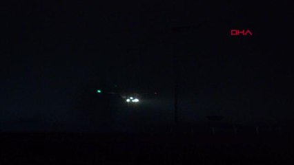 İSTANBUL-DEPREMDE YARALANAN 6 KİŞİ AMBULANS UÇAKLA İSTANBUL'A GETİRİLDİ