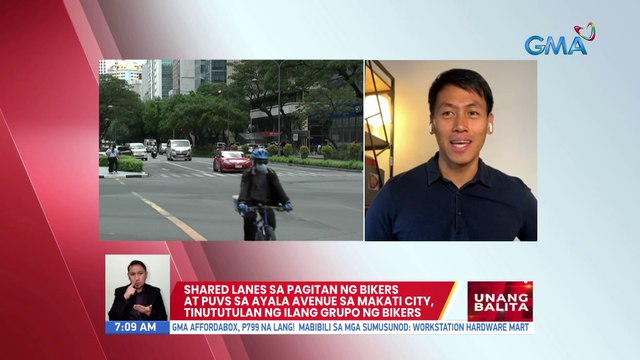 Shared lanes sa pagitan ng bikers at PUVS sa Ayala Avenue sa Makati City tinitulan ng ilang grupo ng bikers | UB