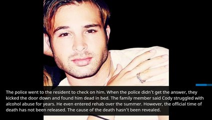 Days of Our Lives Spoilers_ Nicholas Alamain Actor, Cody Longo Dead at Just 34