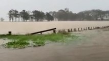 Footage of storm Gabrielle in New Zealand! Storm surges, flooding, strong winds