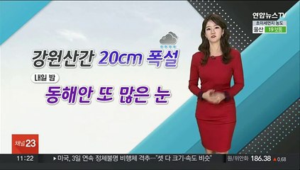 [날씨톡톡] 영동엔 '폭설'…내륙은 희뿌연 '먼지' 말썽