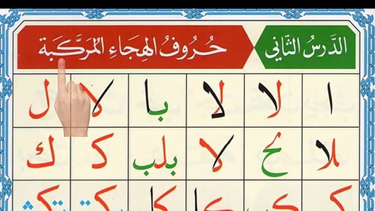 Noorani Qaida lesson 2 Part 2 _ Arabic alphabet _ Qaida Nuraniyah ...