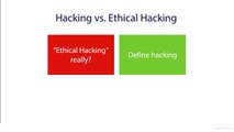 23. Hacking vs. Ethical Hacking
