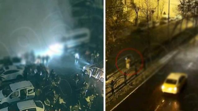 Depremin vurduğu Diyarbakır'da bazı binaların yıkılma anları güvenlik kameralarına anbean yansıdı