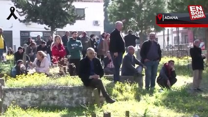 Adana'da kontrollü bina yıkımını mezarlıktan izlediler