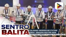 Konstruksiyon ng dalawang underground stations ng Metro Manila Subway, isinagawa ngayong araw