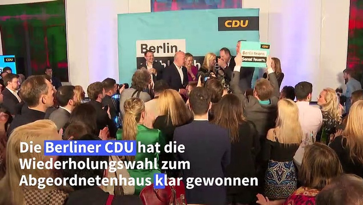 Klarer CDU-Sieg in Berlin - aber Mehrheit für Rot-Grün-Rot