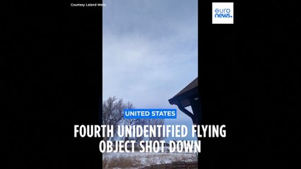 'Heightened alert': US jets down fourth flying object in eight days