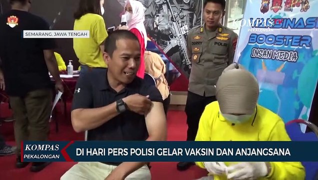 Polisi Gelar Vaksin dan Anjangsana di Hari Pers