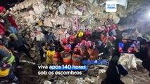Esperança sobrevive entre escombros uma semana após sismos na Turquia