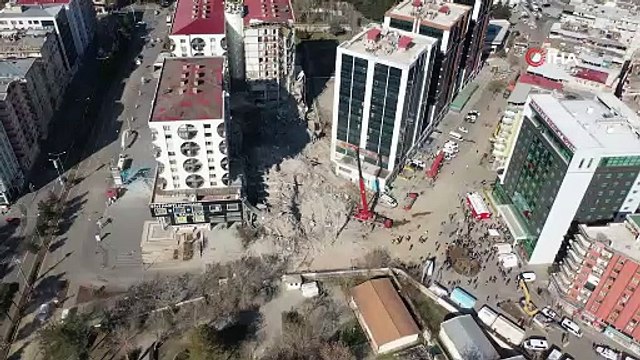 Diyarbakır Galeria Sitesi havadan görüntülendi, depremin izleri yürek burktu