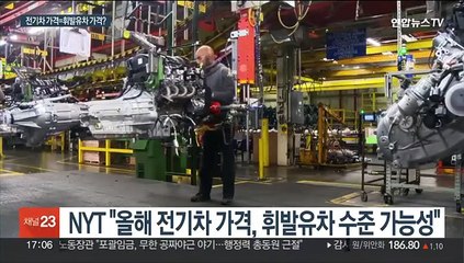 "올해 전기차 가격, 휘발유차와 비슷해질 수 있다"