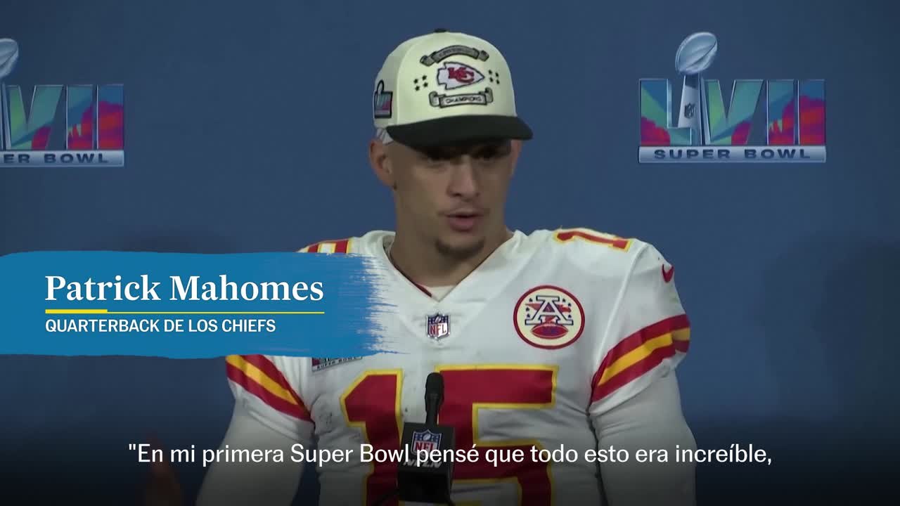 Patrick Mahomes: "Jugué en una Super Bowl en la que me reventaron"