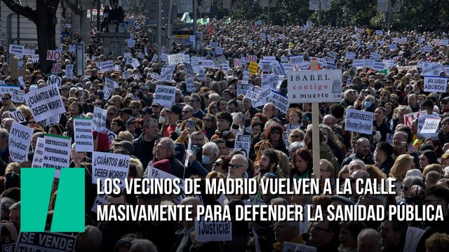 Los vecinos de Madrid vuelven a la calle masivamente para defender la sanidad pública