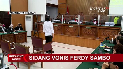 Dijatuhi Vonis Hukuman Mati, Ferdy Sambo Tertunduk Lemas Dihadapan Majelis Hakim