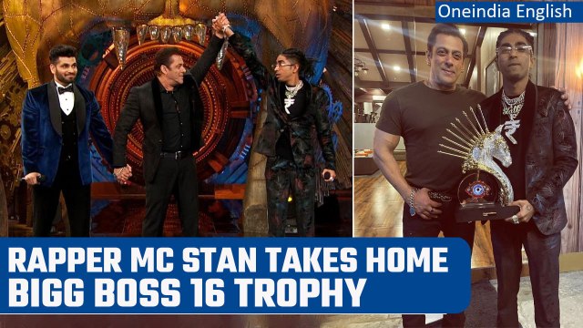 Bigg Boss 16 Winner: MC Stan Receives Trophy, ₹31 Lakhs prize money & a car | Oneindia News