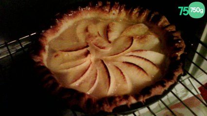 Gâteau aux pommes et nappage abricot