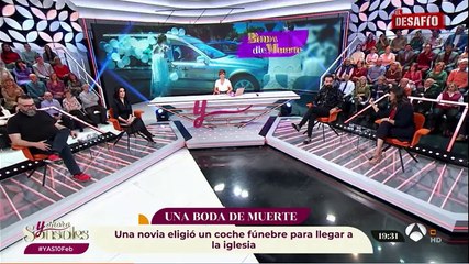 La zamorana Natalia Hernández llegó a su boda en un coche fúnebre