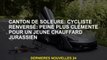 Canton de Soleure: Cycliste labouré: Douleur plus douce pour un jeune conducteur de Jura