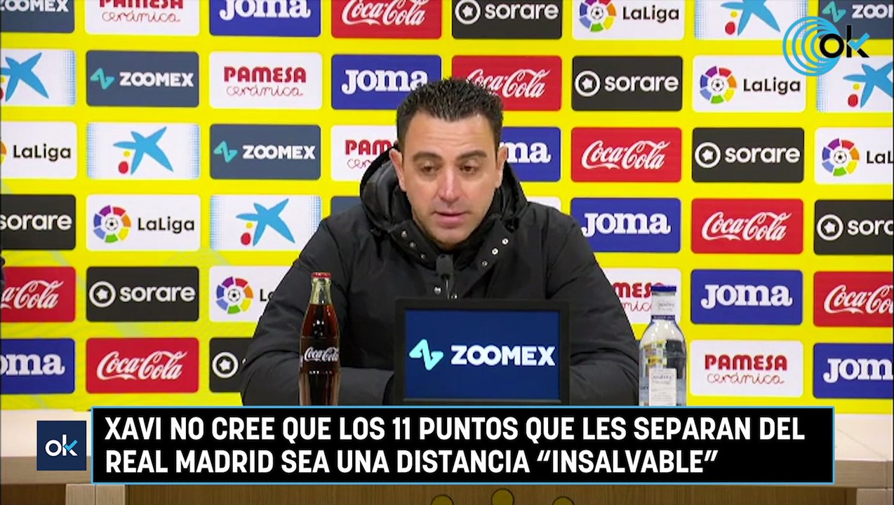 Xavi no cree que los 11 puntos que les separan del Real Madrid sea una ...