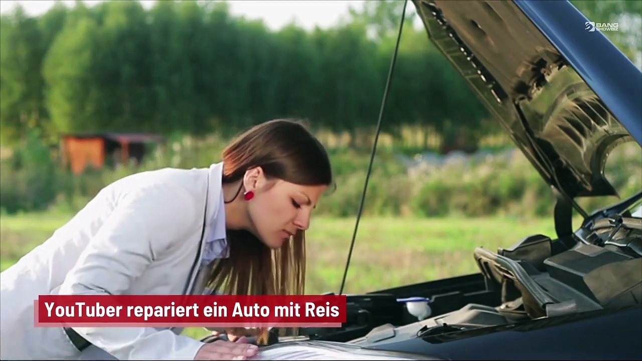 YouTuber repariert ein Auto mit Reis