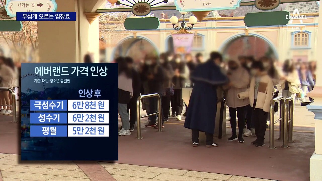 무섭게 오르는 입장료…4인 가족 놀이공원 가면 30만 원 ‘훌쩍’