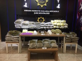 Ankara'da 1 haftada 46 milyon liralık uyuşturucu ele geçirildi, 32 tutuklama