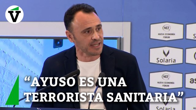 El candidato de Podemos a la alcaldía de Madrid llama terrorista sanitaria a Ayuso