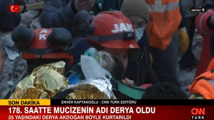 178. saatte mucizenin adı Derya oldu