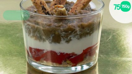 Verrine au caviar d'aubergine