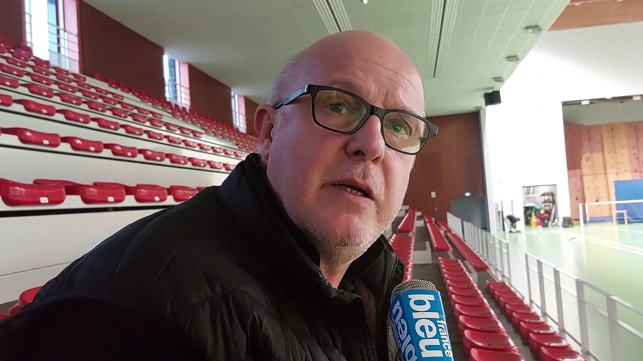 Frédéric Ducrot le président du Volant Airois, membre de l'élite du badminton français.