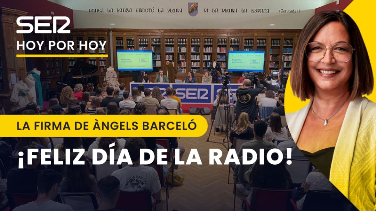 Àngels Barceló: "Hoy es el Día de la Radio, de todos nosotros y de todos ustedes. ¡Gracias!"