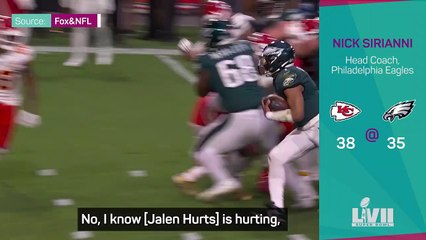 Sirianni glad Eagles have 'special leader' in Hurts