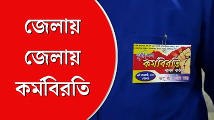 মহার্ঘ ভাতার দাবিতে জেলায় জেলায় কর্মবিরতি সরকারি কর্মচারীদের