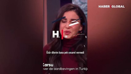 Ailesinden 10 kişiyi kaybeden Karsu, canlı yayında gözyaşlarına hakim olamadı