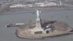 Statue de la Liberté, New York depuis un hélicopter