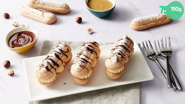 Biscuits cuillère façon éclair au praliné