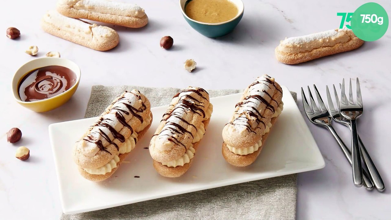 Biscuits cuillère façon éclair au praliné