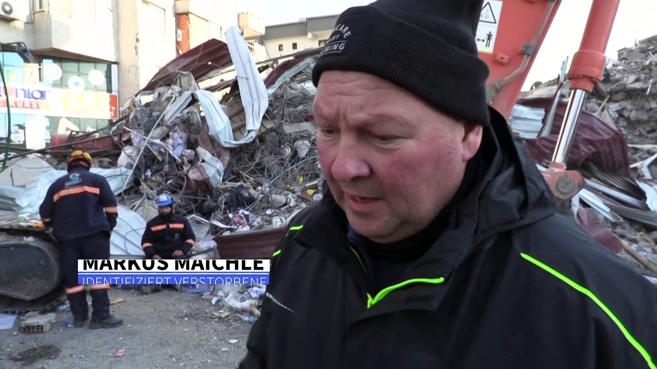 Deutsche bestattungsexperten identifizieren tote im türkischen erdbebengebiet