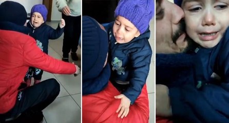 Duygulandıran anlar: Enkazdan kurtarılan baba-kız, 8 gün sonra kavuştu