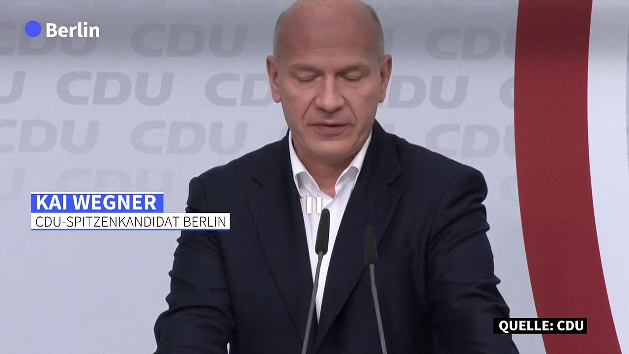 Berlin: Wegner will schnell Gespräche mit Grünen und SPD führen